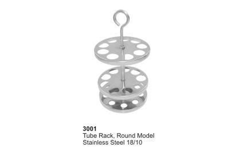 Tube Rack, Round Model Stainless Steel 18/10