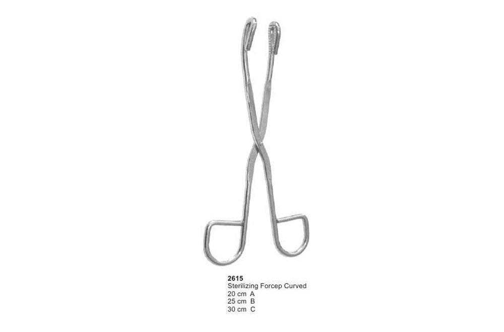 Sterilizing Forceps Curved