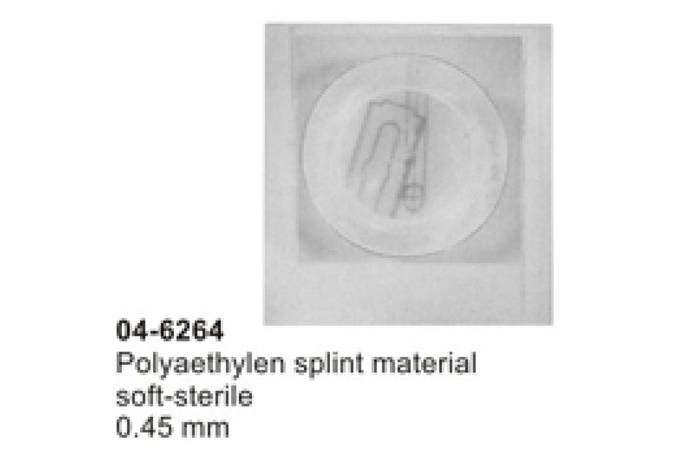 Polyaethylen splint material