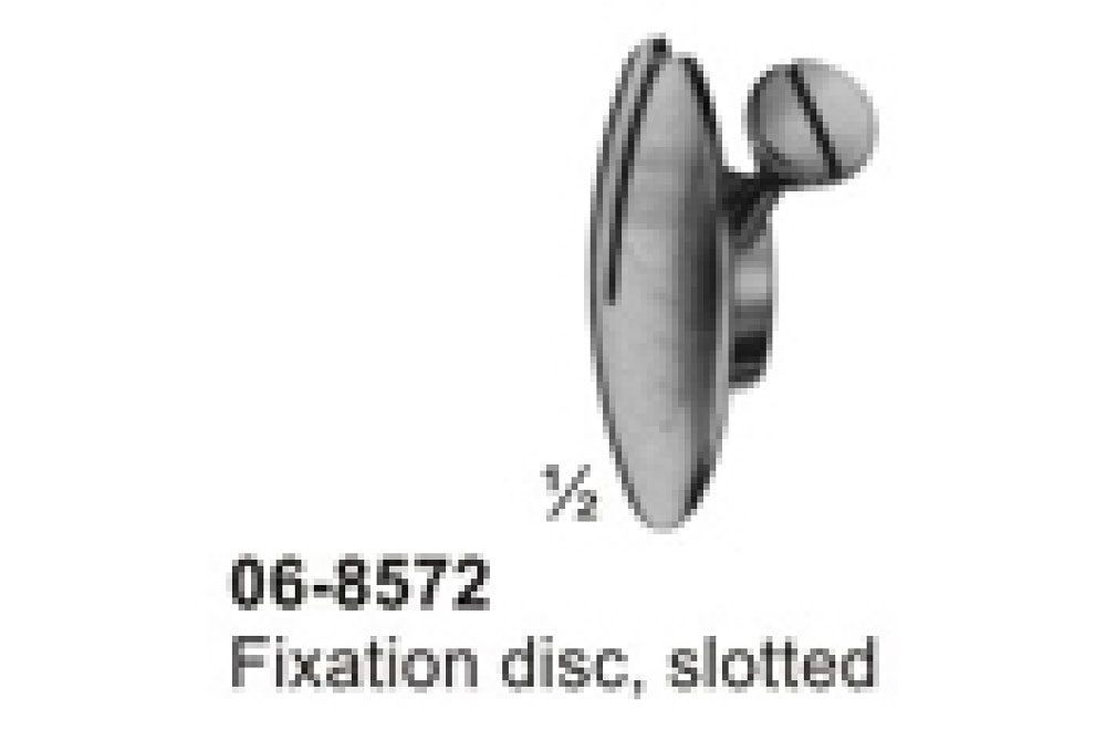 Fixation disc, slotted